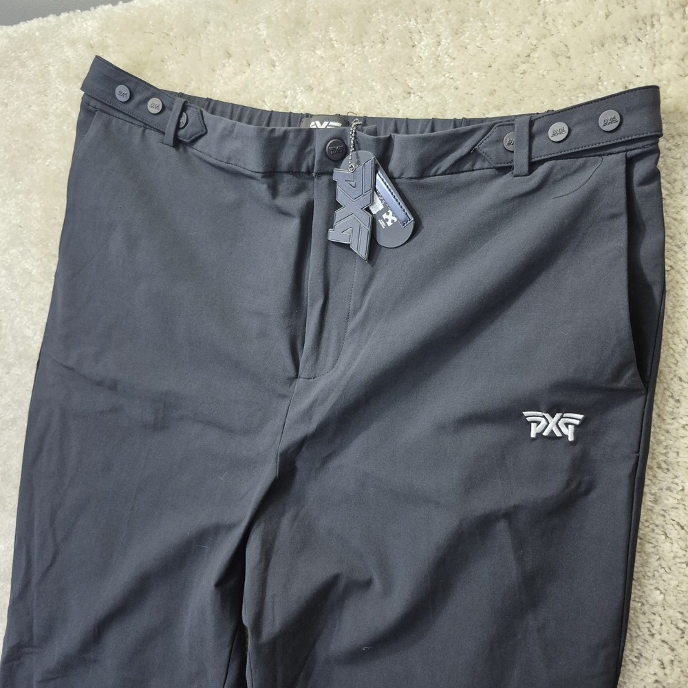 PXG Classic Golfer Pant 38/32 Black Performance Elastic Waist Outdoor Golf Hike